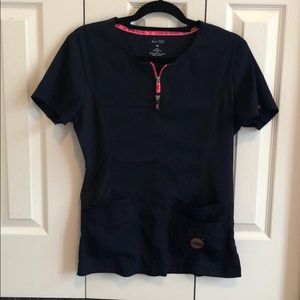 Koi Medium Dark blue scrub top